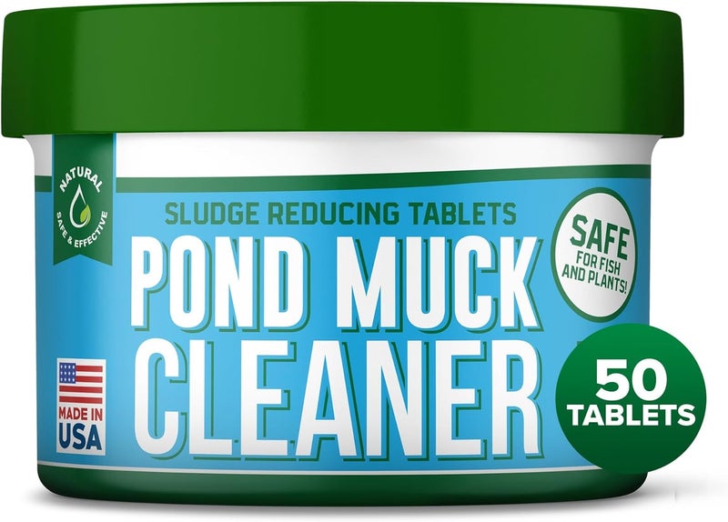ProSpring Labs Pond Clarity Solution | Fish Pond Clarity Solution | Sludge Dissolver for Fish Pond 50 Tablets - Image 1